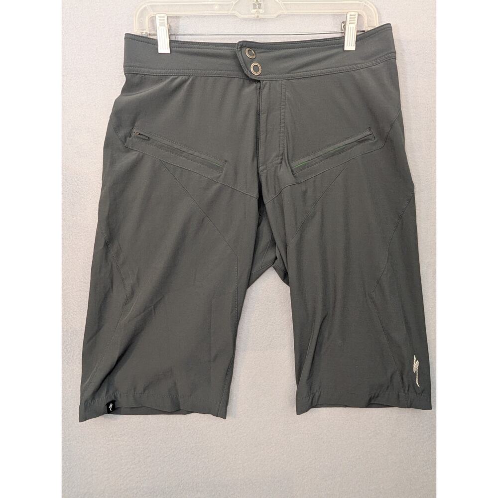 Specialized Cycling Shorts Mens 30 Gray Atlas XC Comp Xc Trail Mountain Bike Zip